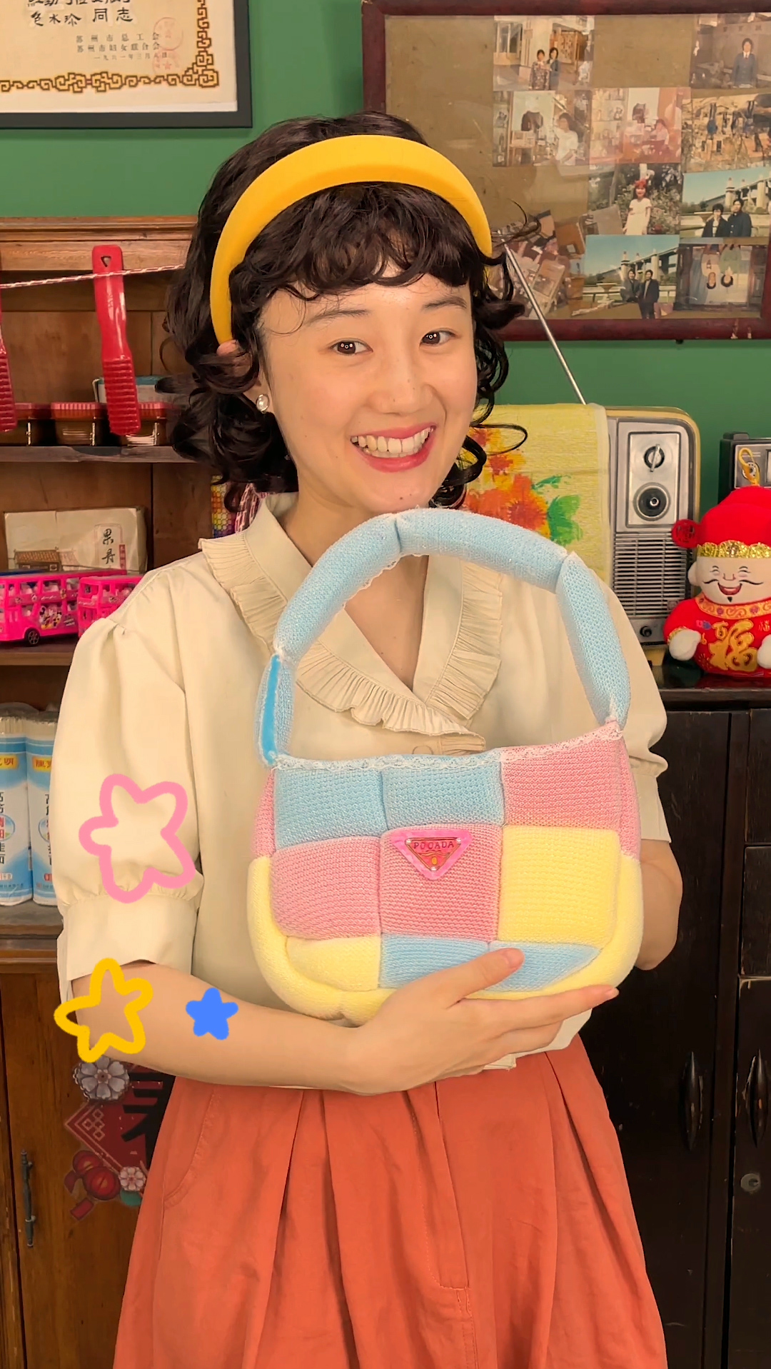 手工制作阿婆教你用洗碗巾做大牌时尚包包