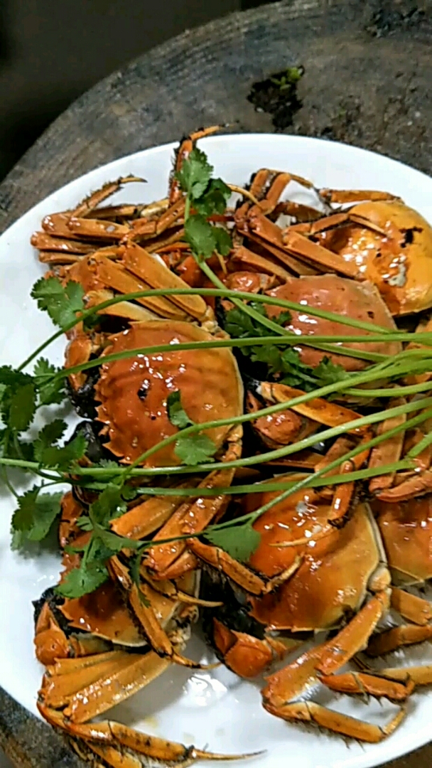 干煎大闸蟹,肉多多,互赞