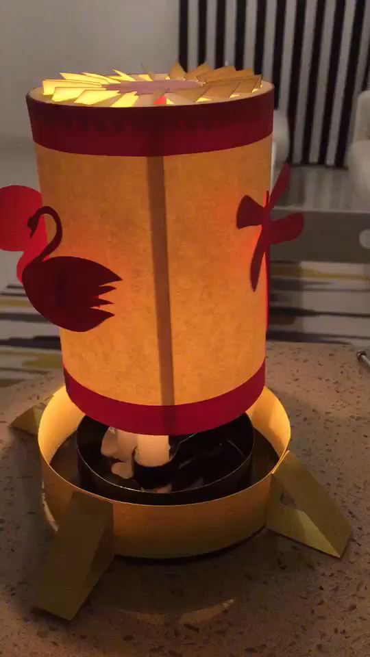 全民独门绝技咖#纯手工自制走马灯,幼儿园小学交作业