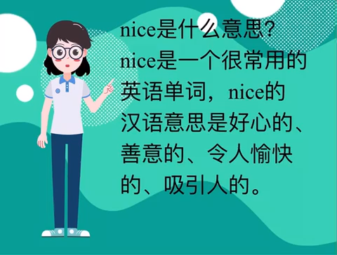 nice是什么意思?