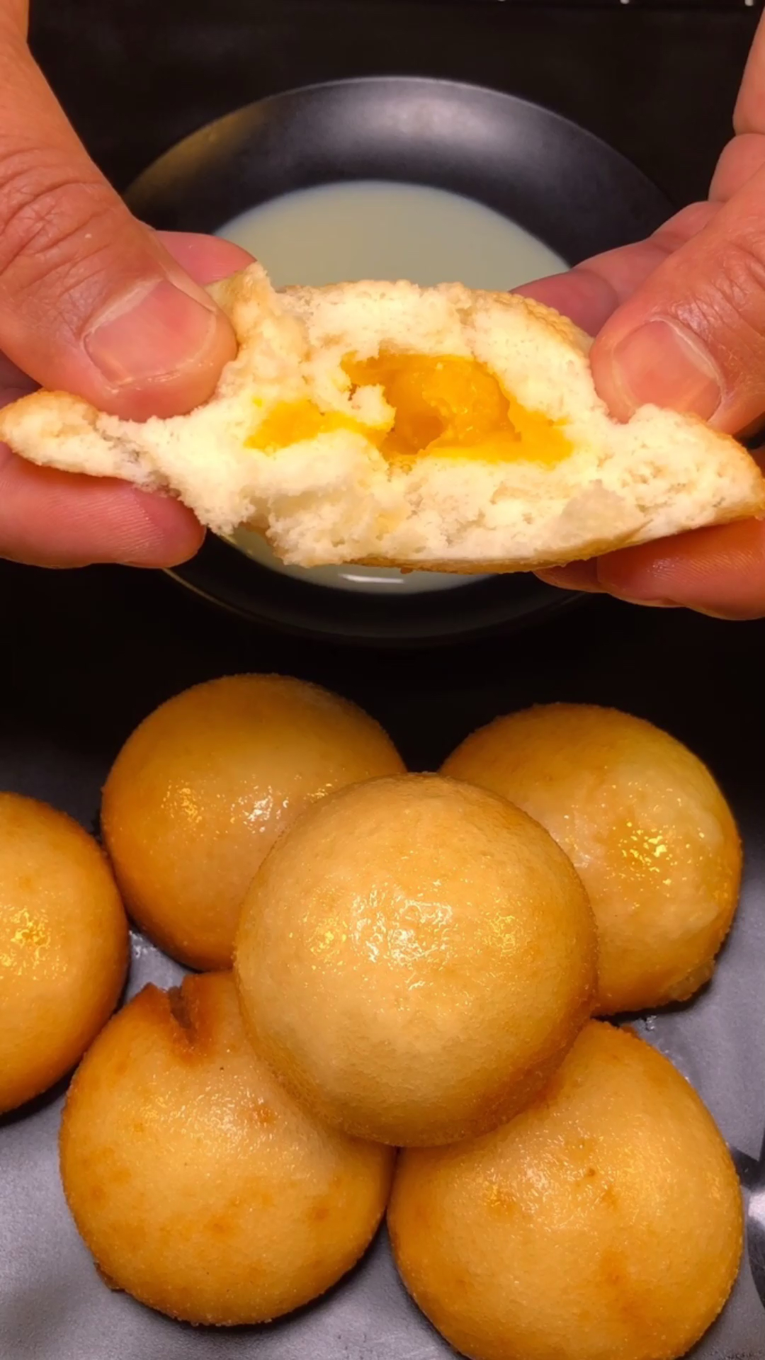 黄金奶油小馒头好处.解馋,坏处,热量高长肉