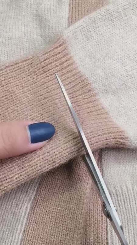 毛衣袖子过长可以这样简单改短效果是不是很漂亮呢针线活 爱生活 热门