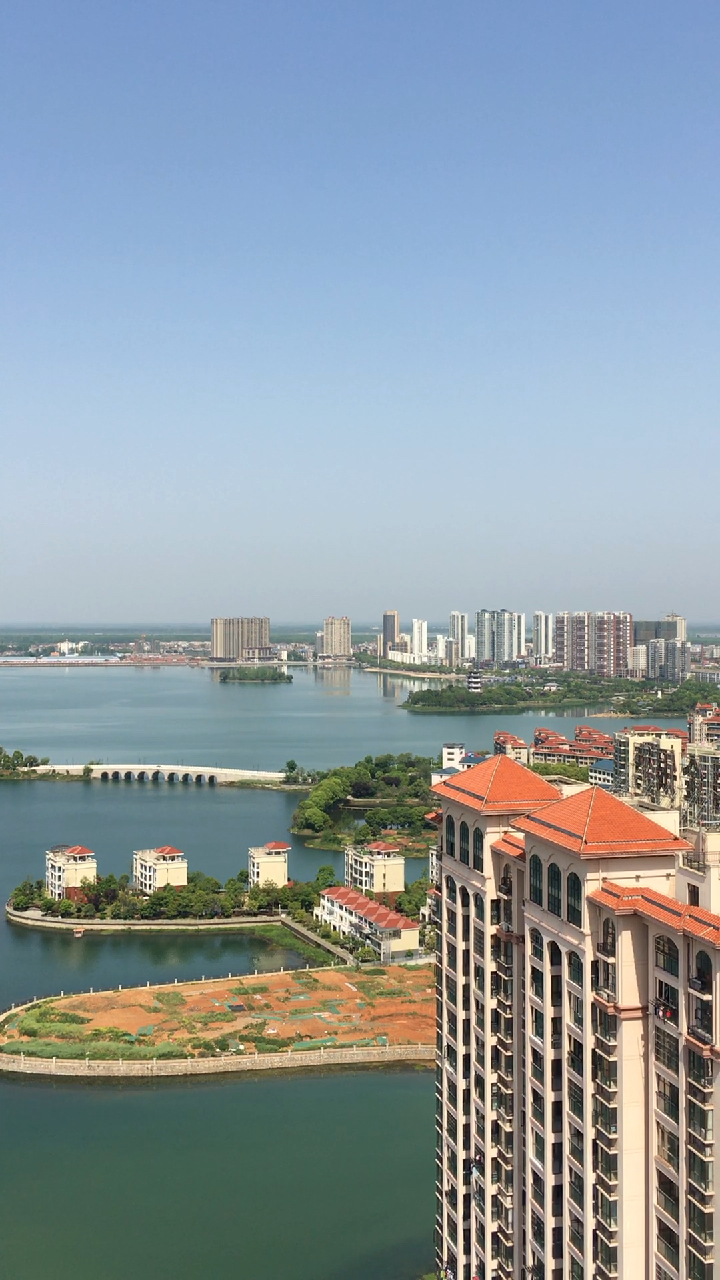 15嘉鱼三湖龙湾半岛,和润金银湾楼拍风景