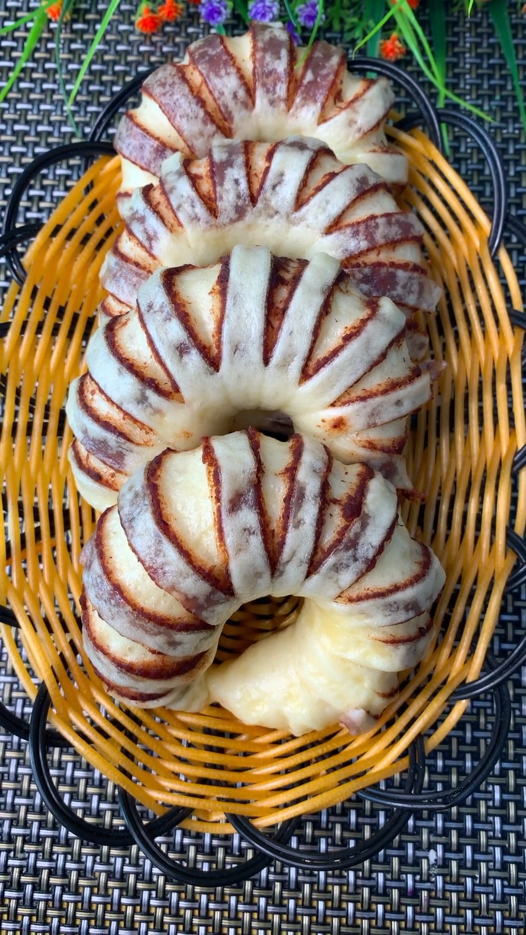 全民好物节#豆沙花卷教程