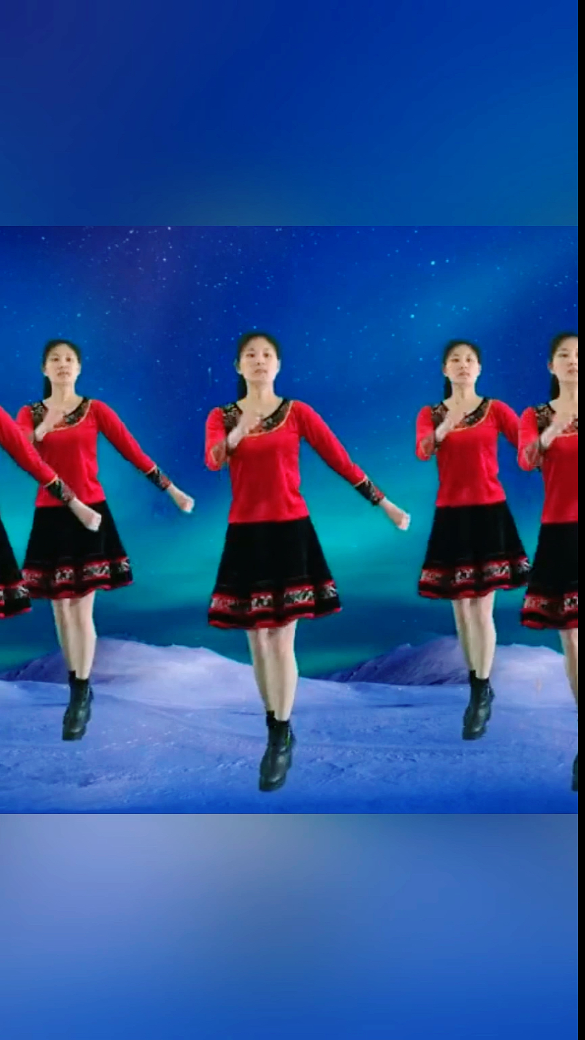 腊八节快乐#妃子红广场舞《心锁》