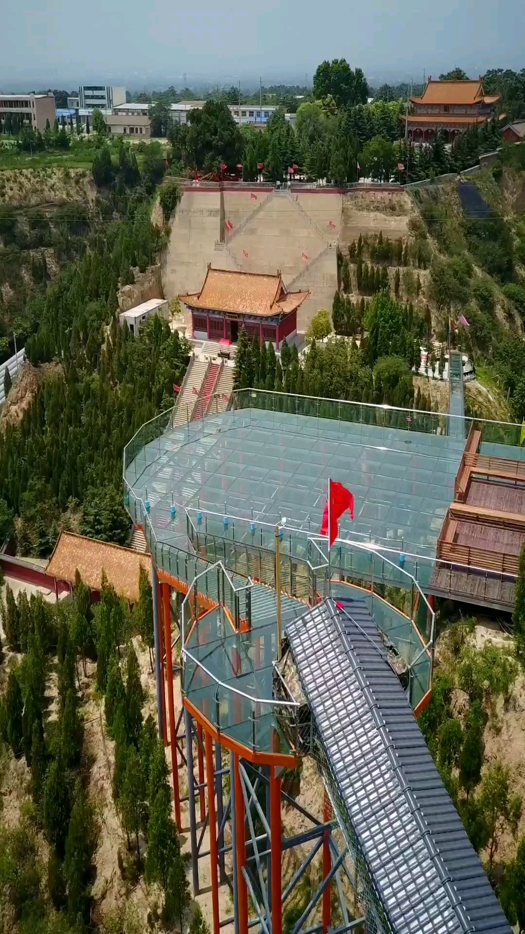 全民心动#大禹渡黄河风景区 全国最大的玻璃栈道玻璃观景台!