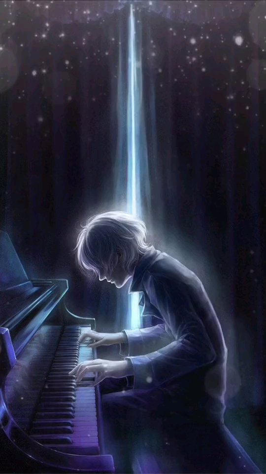 弹钢琴图片男生唯美图片