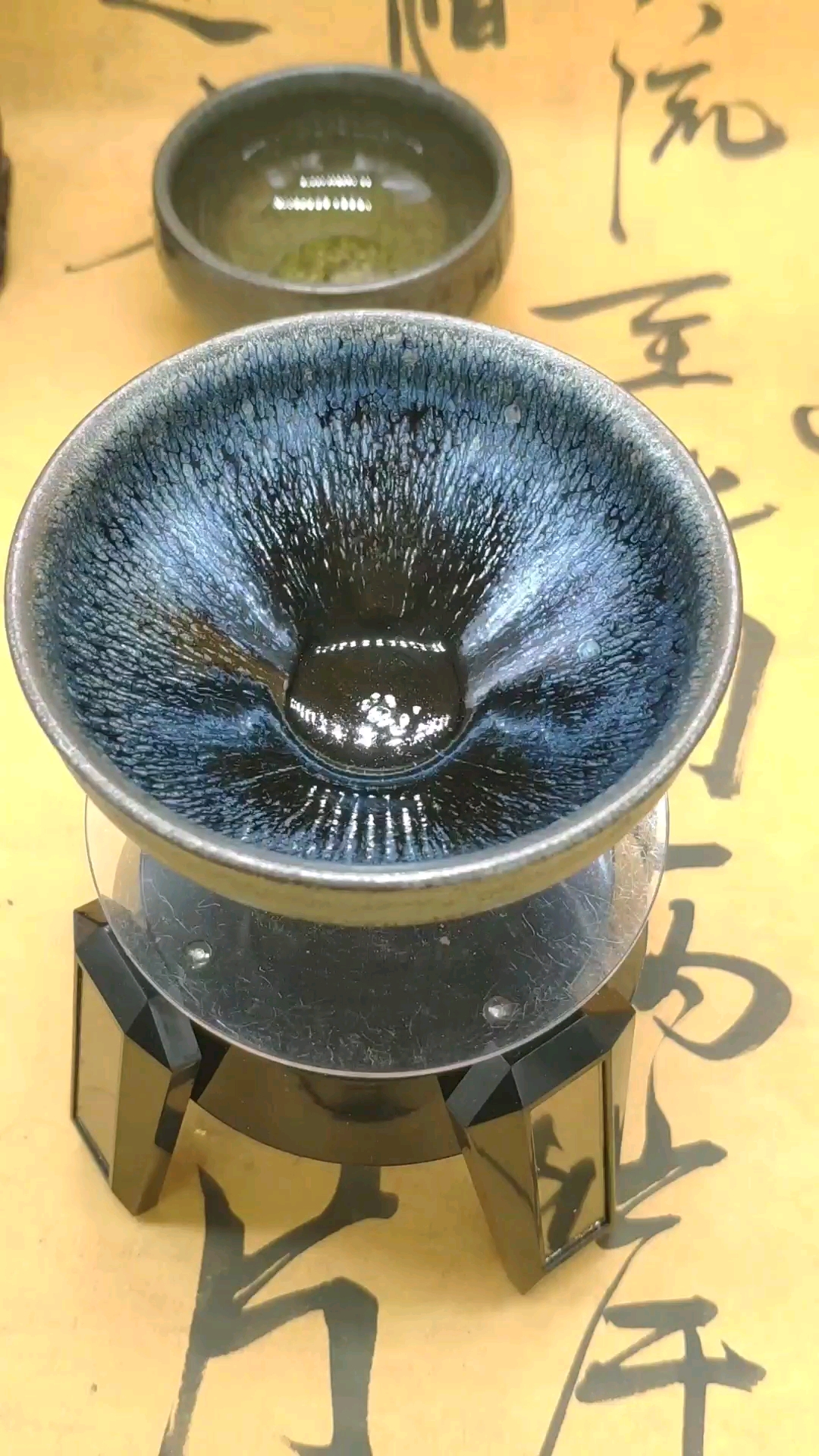 银蓝油滴银毫建盏