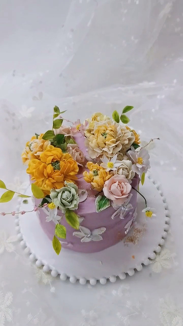 韩式裱花#学员练习制作作品,学做韩式裱花技术