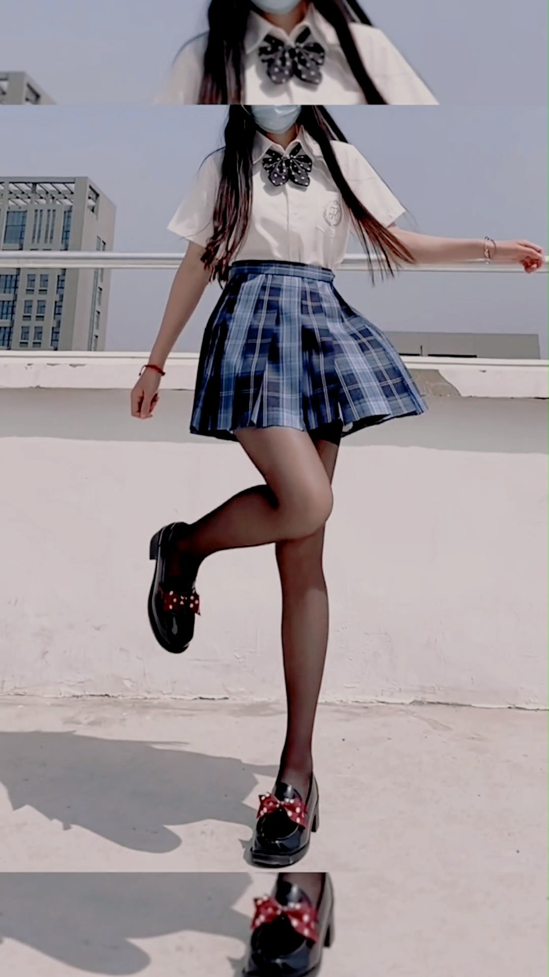 jk制服#女孩子穿jk制服,腿直比腿长更好看-度小视