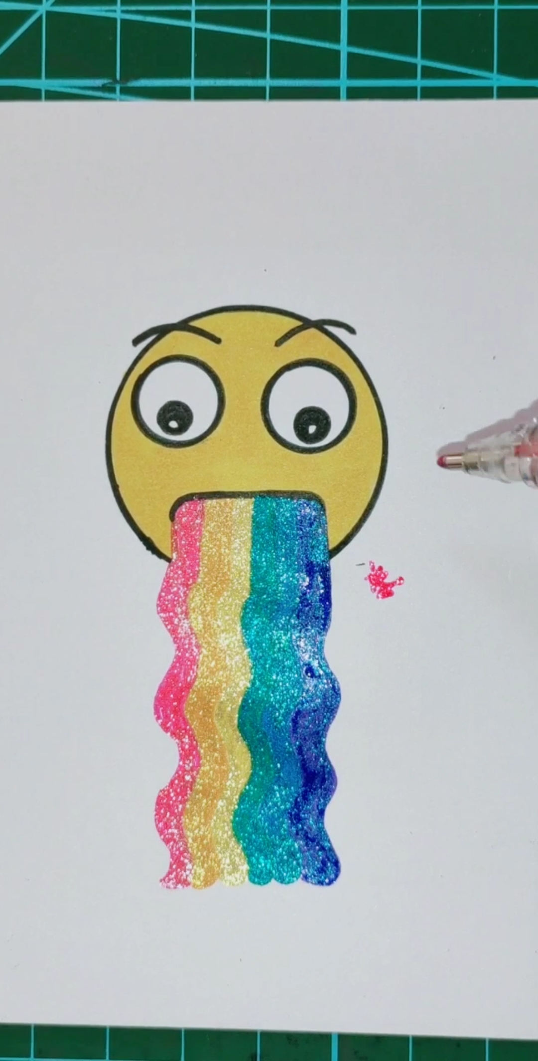 口吐彩虹#这是又吐彩虹了那