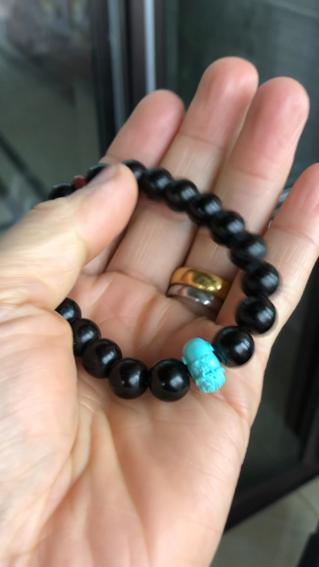 9椰蒂棕眼感强配龙扣南红.