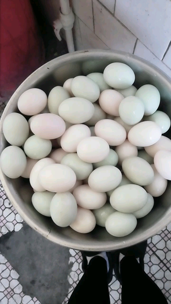 淹咸鸭蛋10斤蛋一斤八两盐半斤白酒熬成水淹