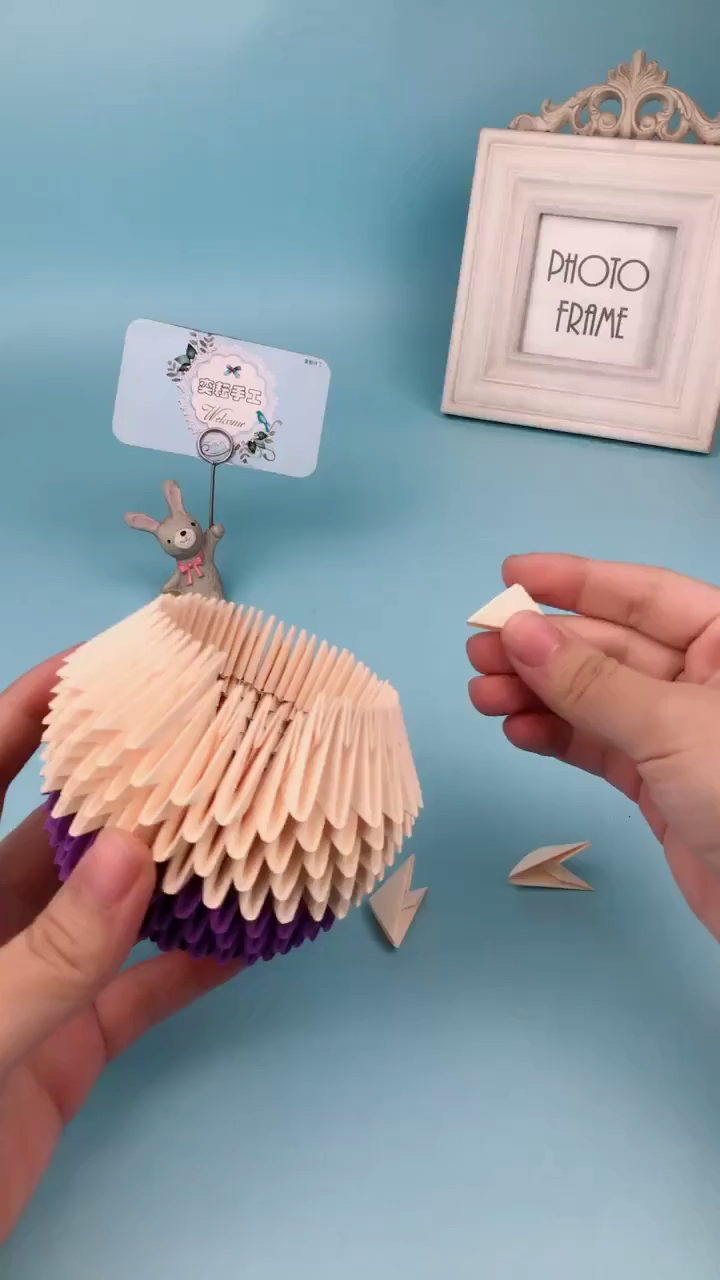 奕耘手工三角插折纸,乔巴教程组装篇