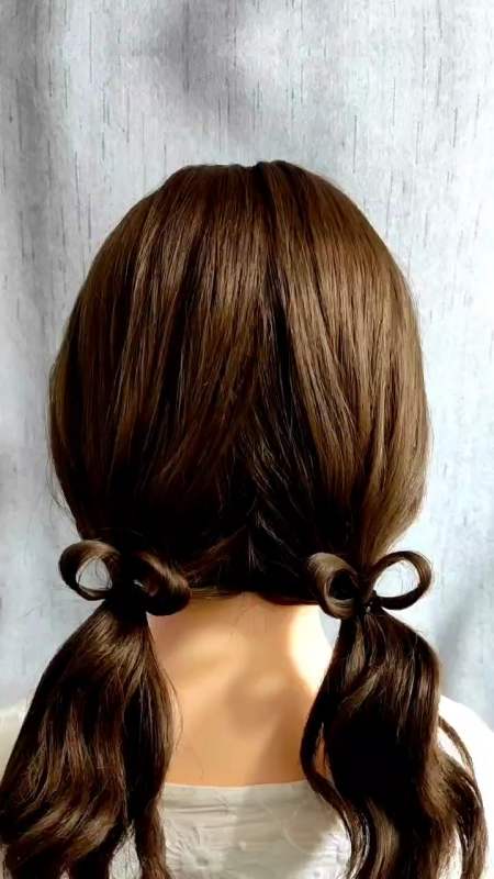 全民最火编发#双马尾就是显年轻#日常编发 #编发