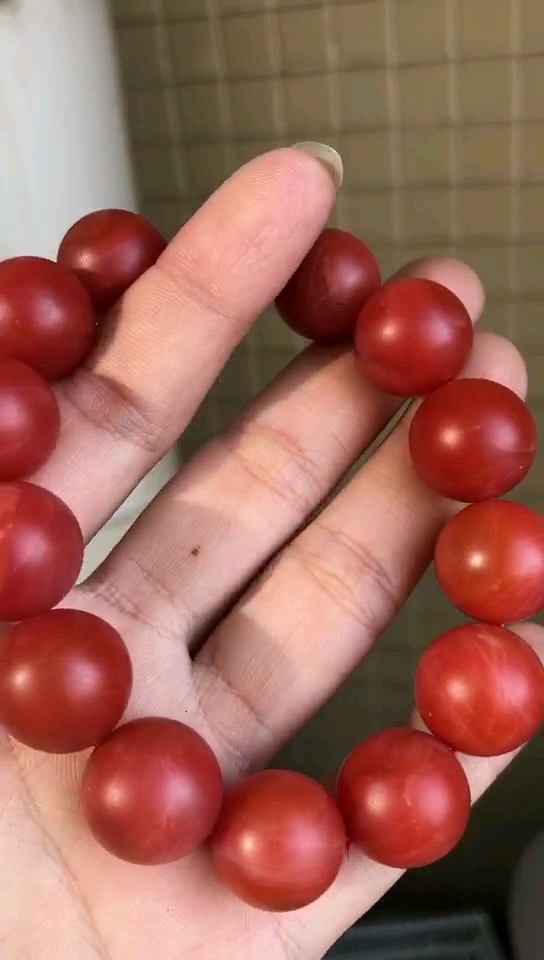 牛货!保真正品保山大水沟南红手串!