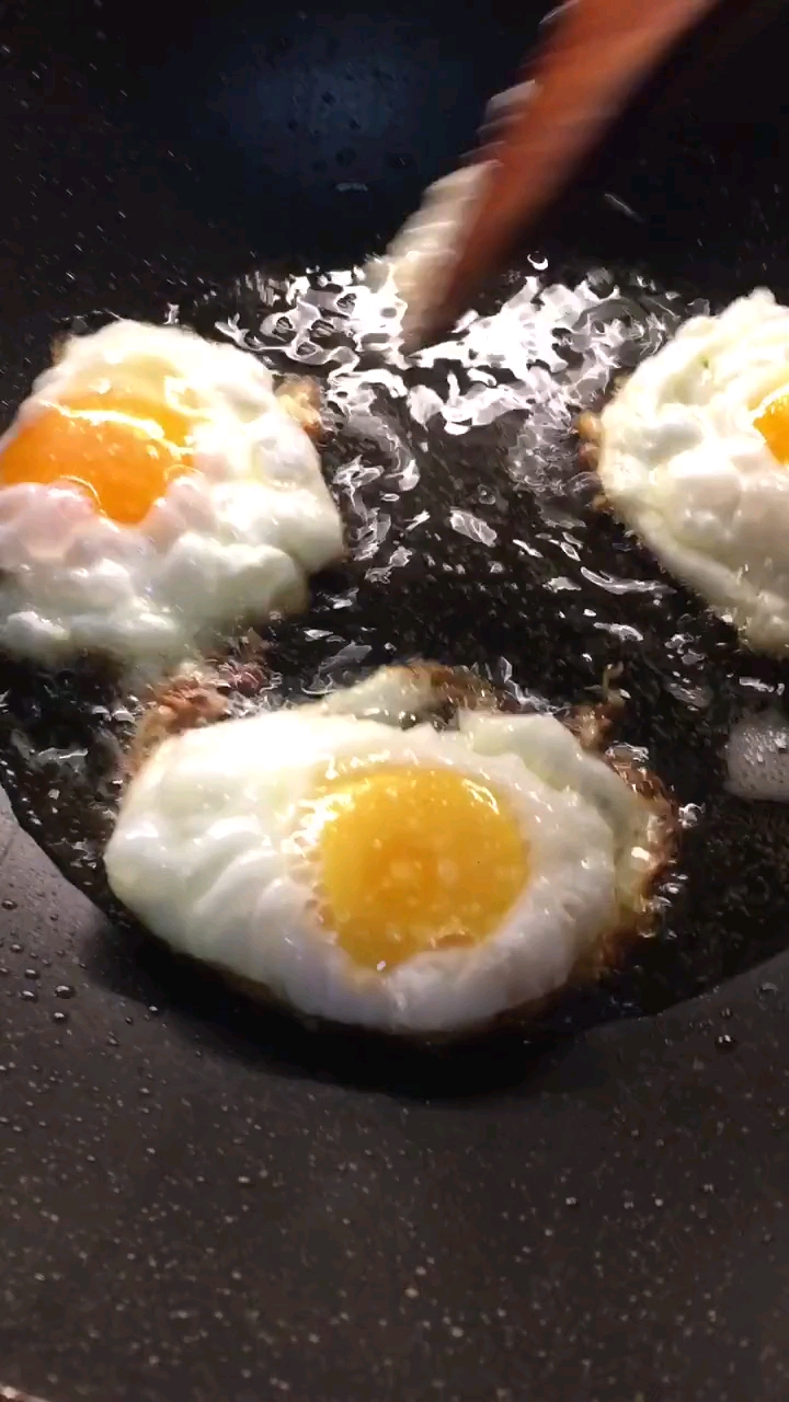 美食#溏心煎蛋