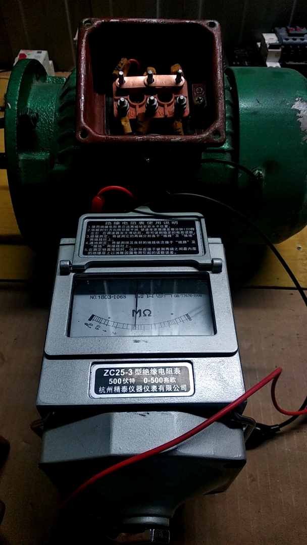三相电机相间阻值的测量,测量三相电机相间绝缘阻值