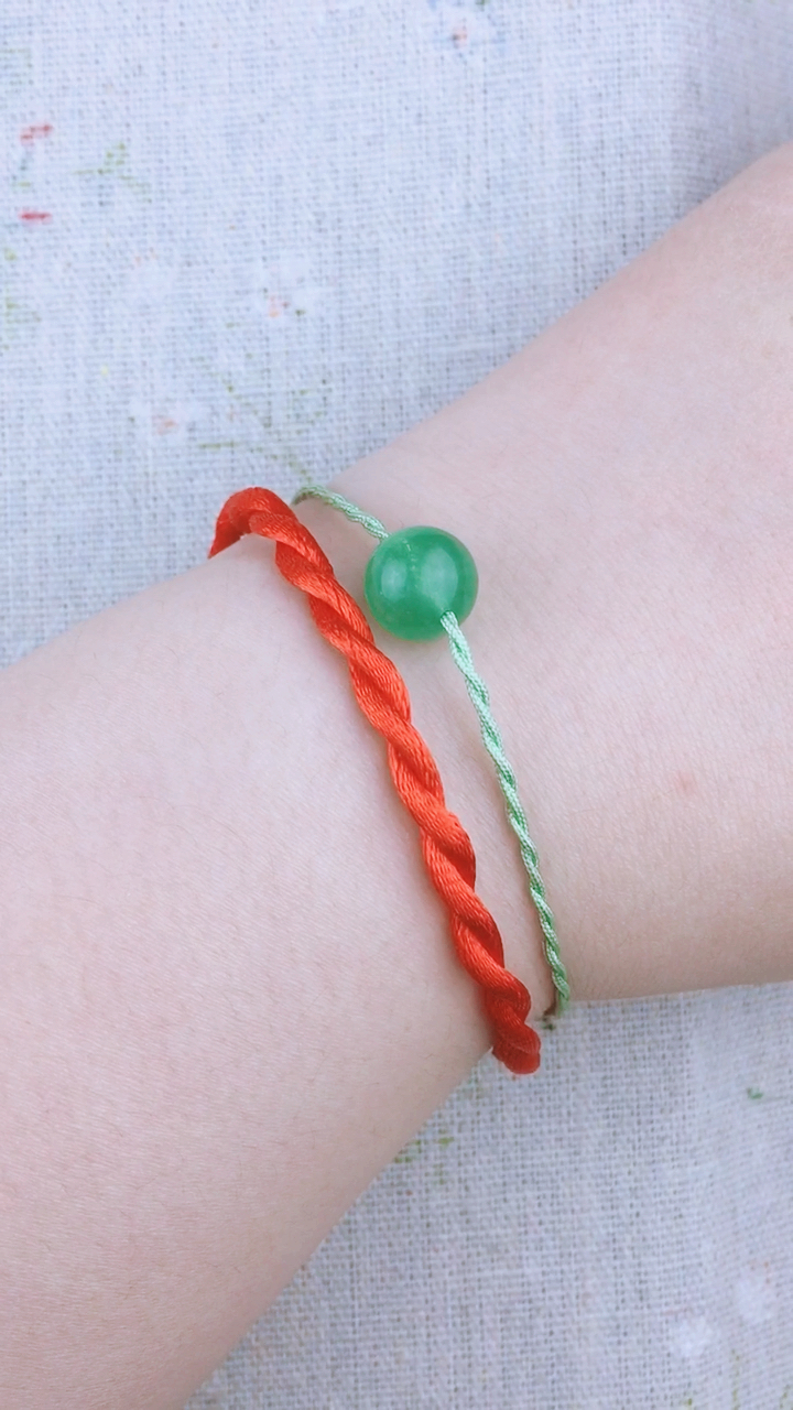 优秀如我#绳编～两股辫手链