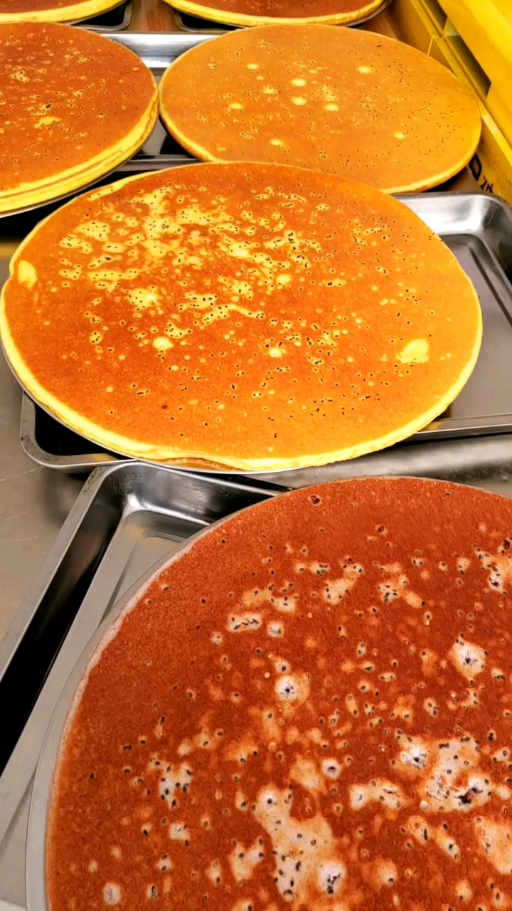 红豆烤饼,漂亮吧