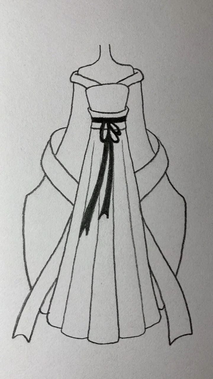 简笔画#画古风服装