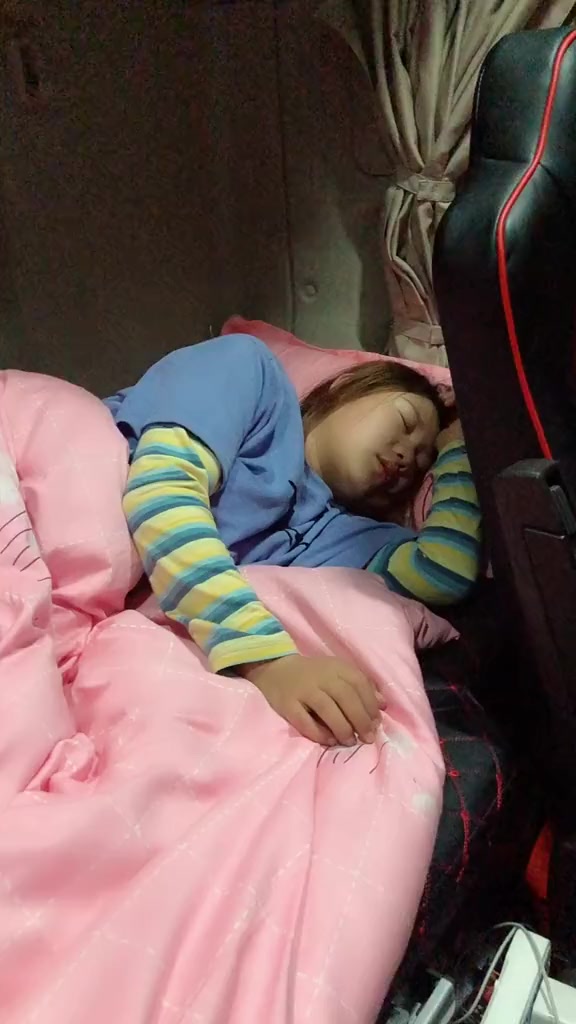 昕昕卡车女司机:老婆,我知道你也很困,但是我实在是撑不住了.