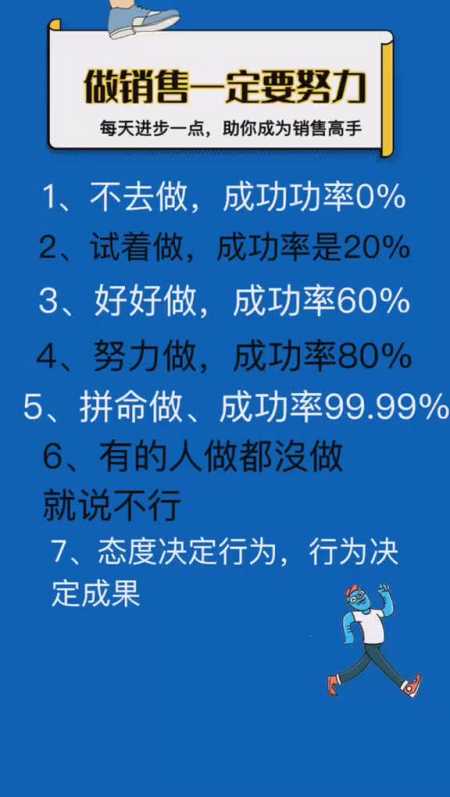 你努力了吗 销售 销售的日常 改变自己
