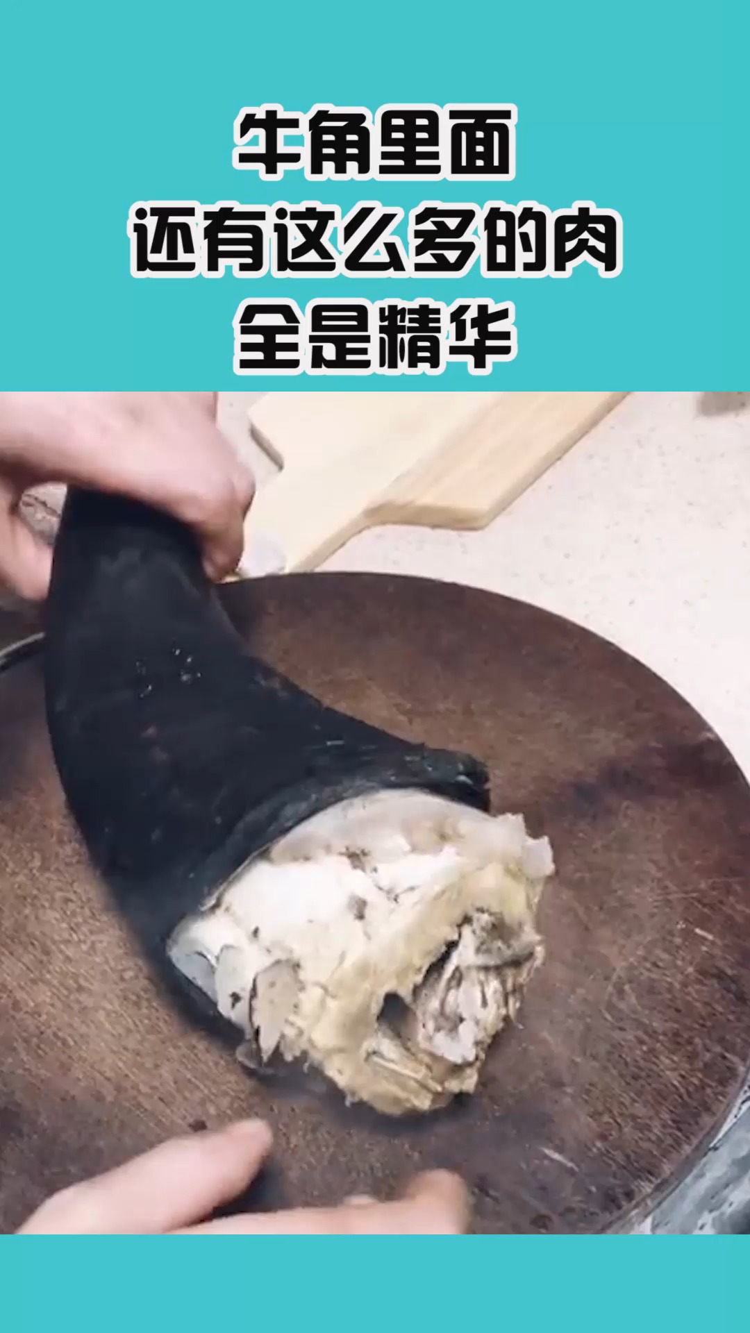 我要上热门#牛角里面还有这么多的肉,全是精华