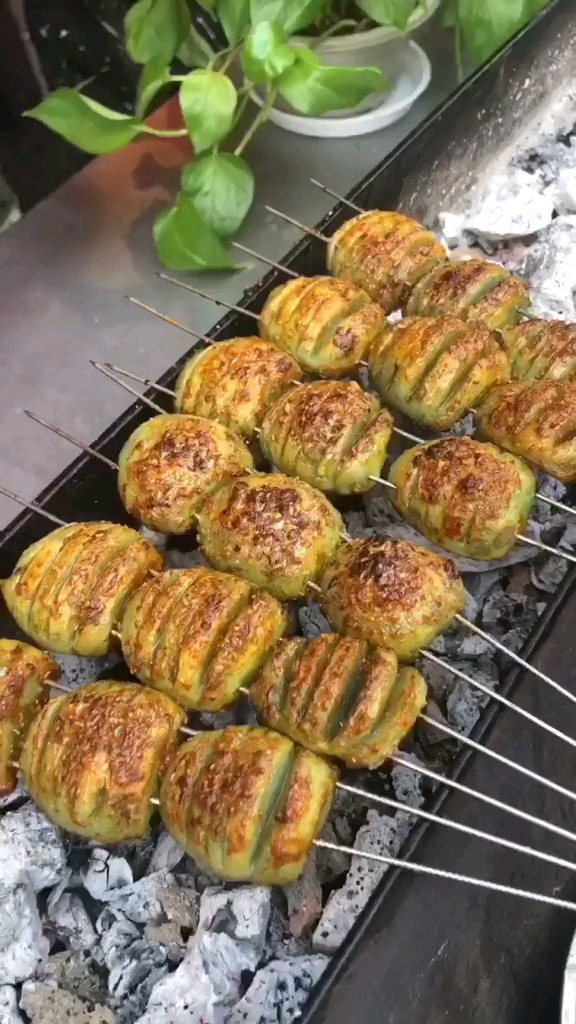 第一次见烤皮蛋,不知道味道怎么样