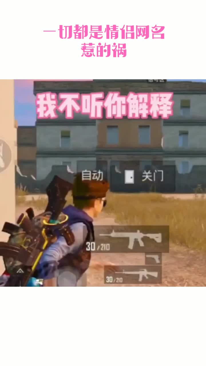 和平精英一切都是情侣网名惹的祸