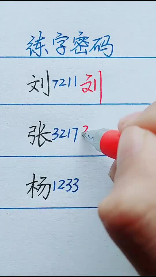 数字行书练字密码喜欢的可以收藏