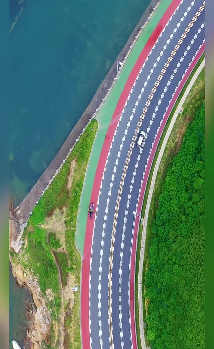 山东威海环海公路图片