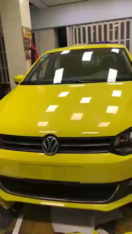 汽车改色膜水晶高亮柠檬黄