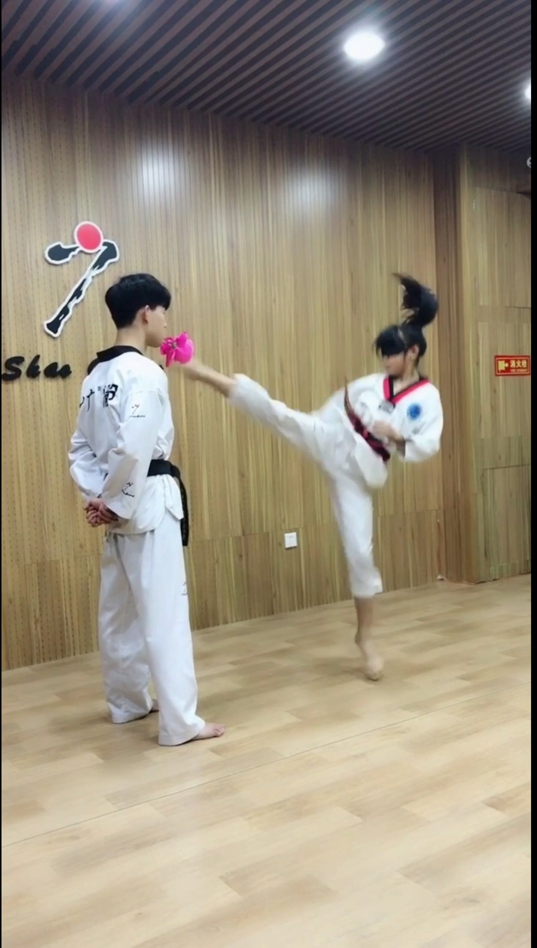 跆拳道#脚脚踢脸原来是王者-度小视