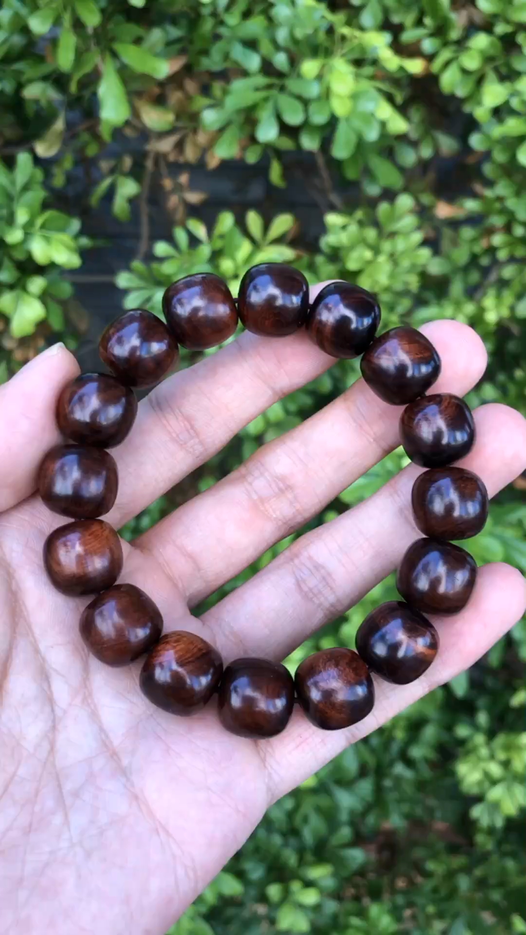 海南黄花梨#老型珠 | 海南黄花梨  老料油梨大黑线纹理 油性十足