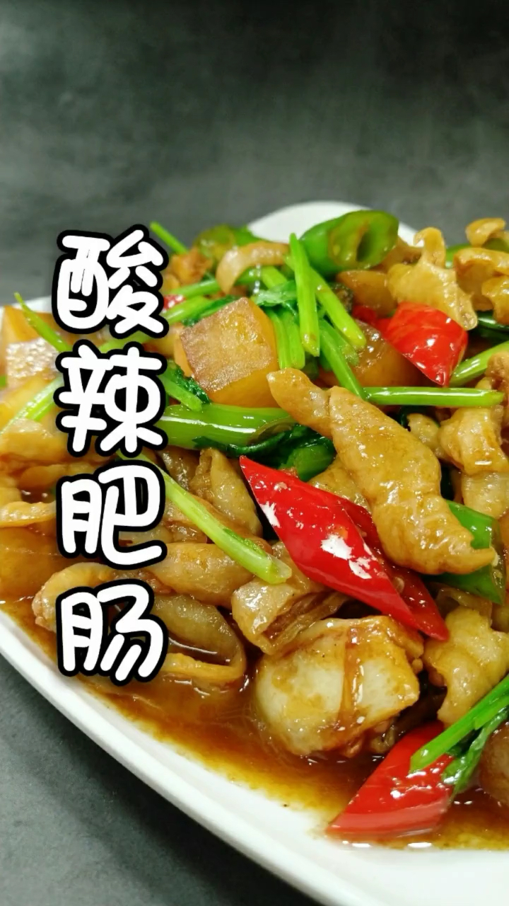 酸辣肥肠.