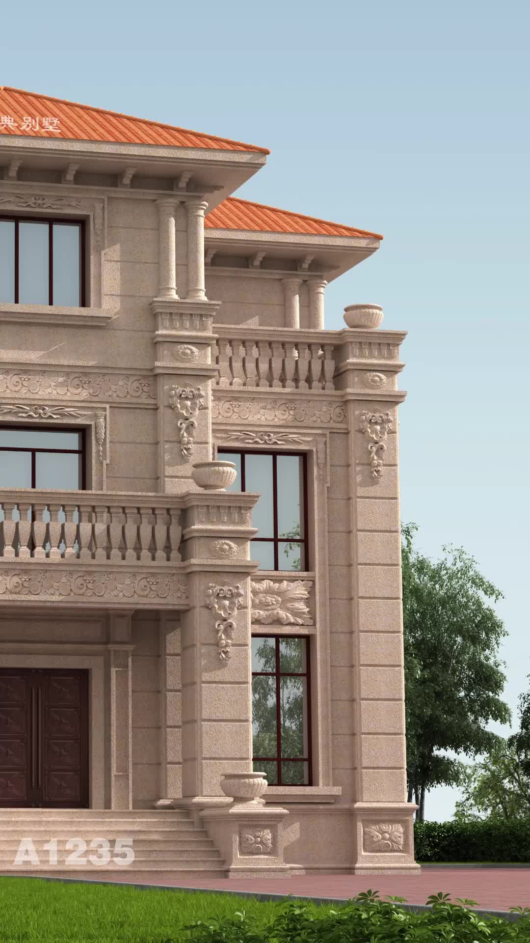 欧式石材配色合理,视觉上非常柔美,温馨