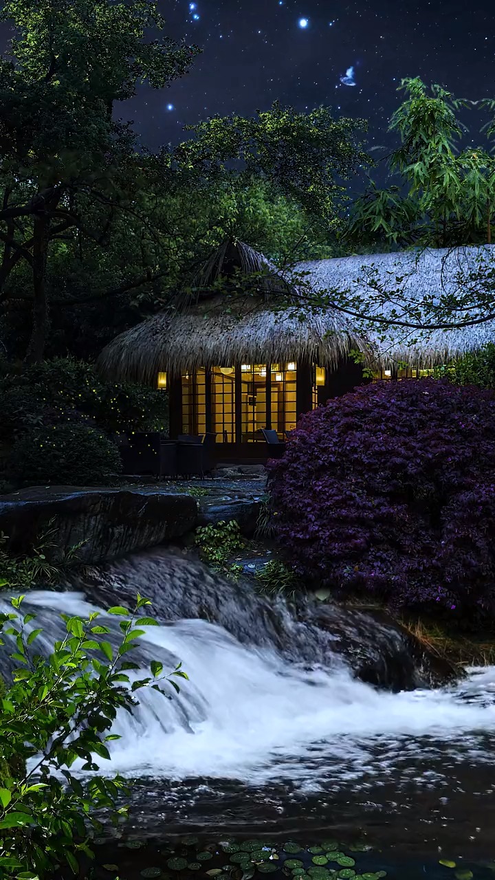 世间万物都可治愈你,唯独你自己不肯放过自己,茅屋,治愈