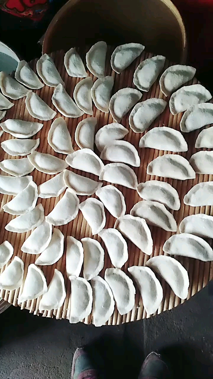 一大早包了个吉祥数字66个饺子