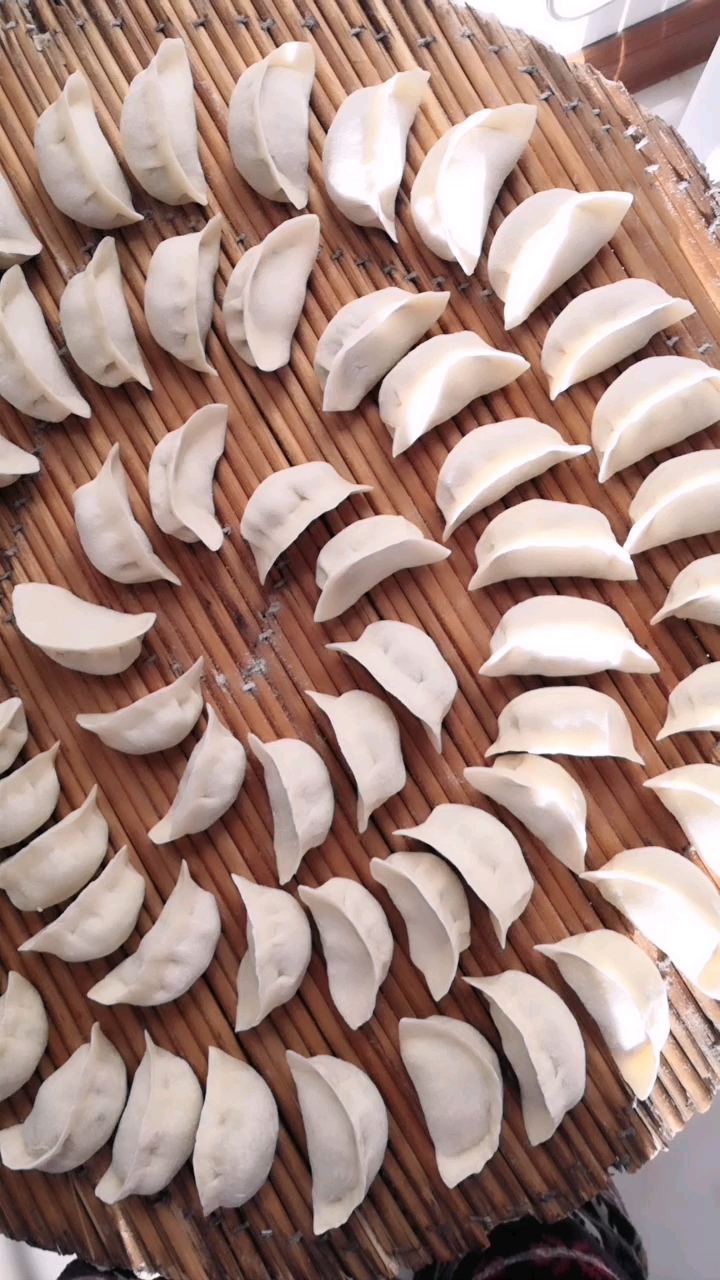 给妈妈包的66个饺子,祝妈妈健康长寿.