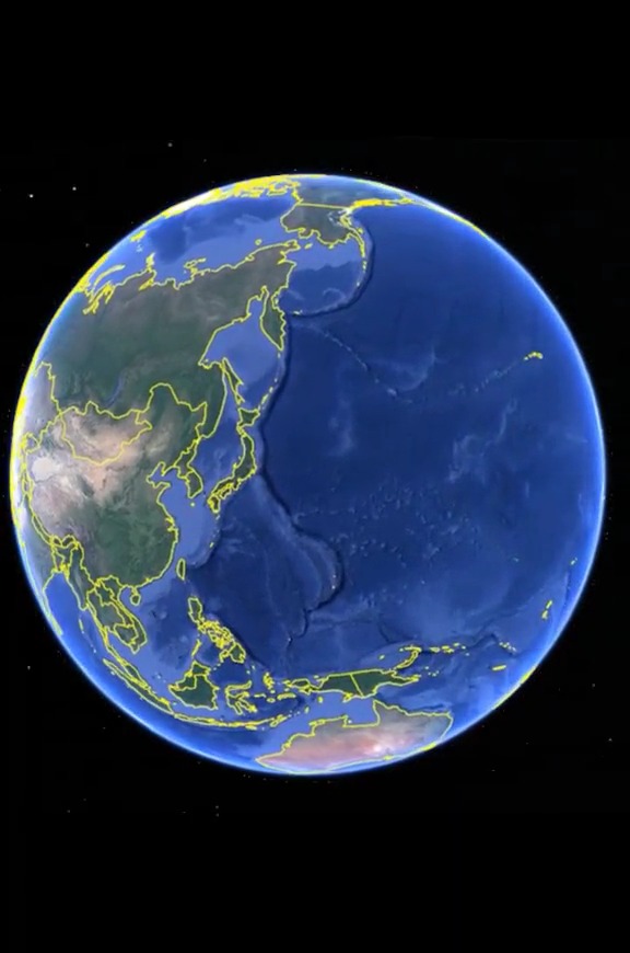 太平洋比我们想象得要大很多,从某个角度看地球就是一个水球.