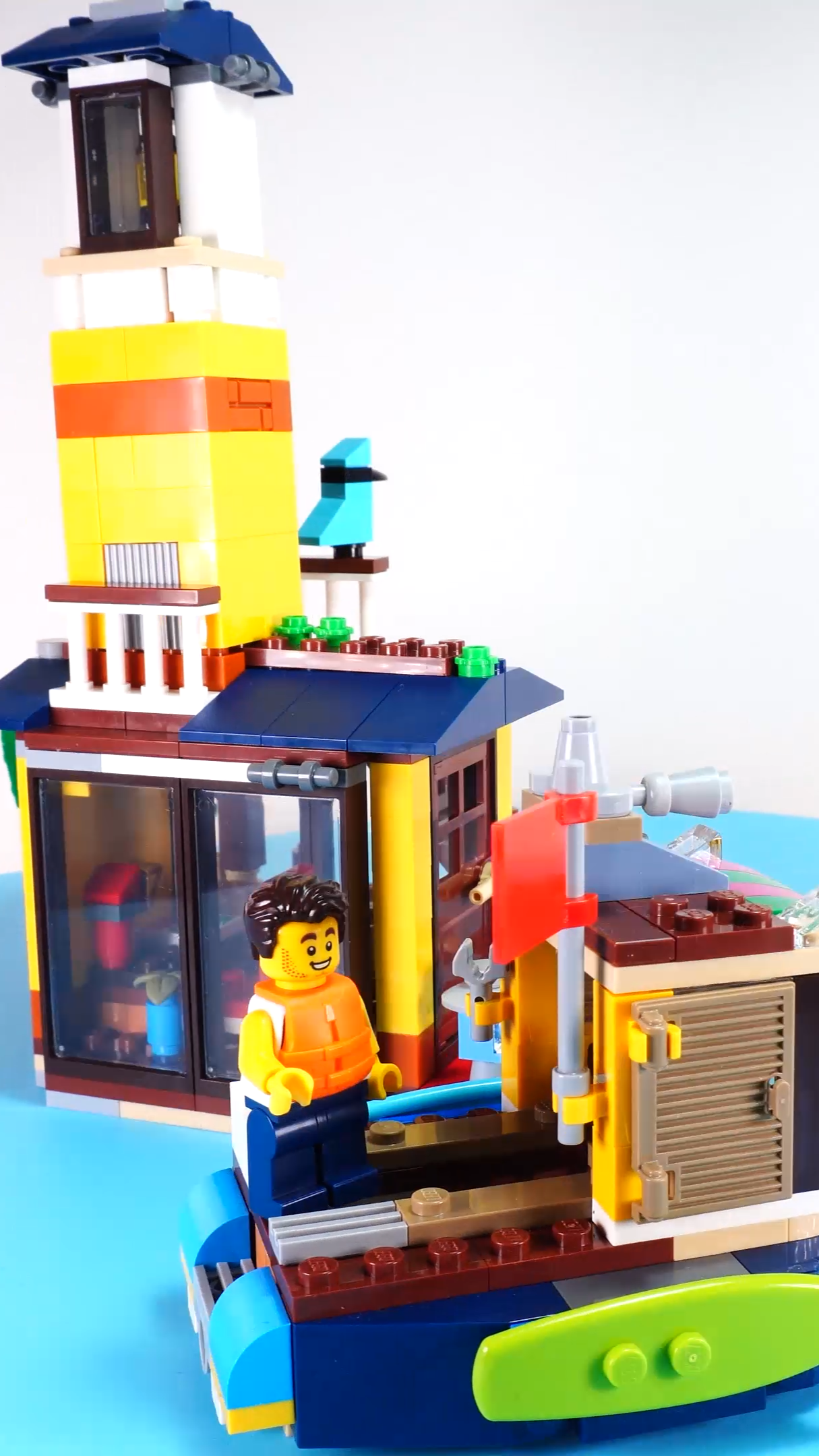 乐高积木创意百变三合一31118b灯塔与渔船