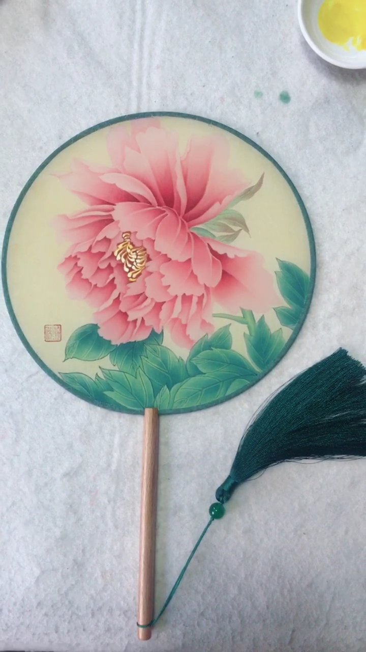 牡丹团扇国色完成了!