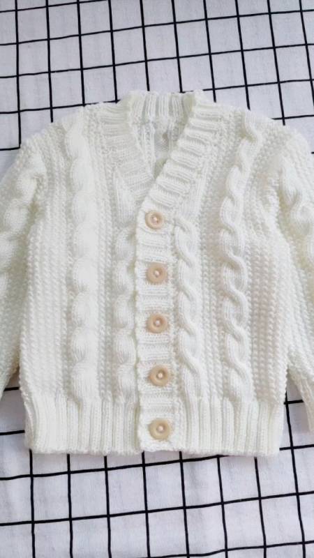 纯手工编织#宝宝麻花开衫毛衣,有视频教程.-度小视