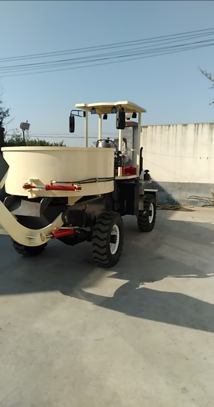 混凝土#自上料混凝土搅拌车"朝天锅"