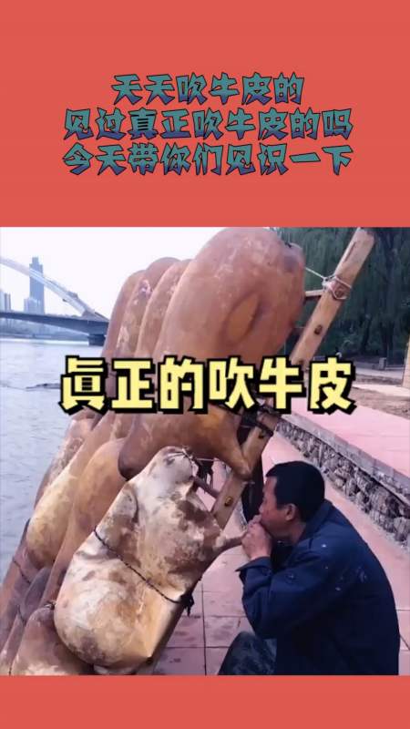 搞笑段子#天天吹牛皮的,见过真正吹牛皮的吗?今天带你们见识一下