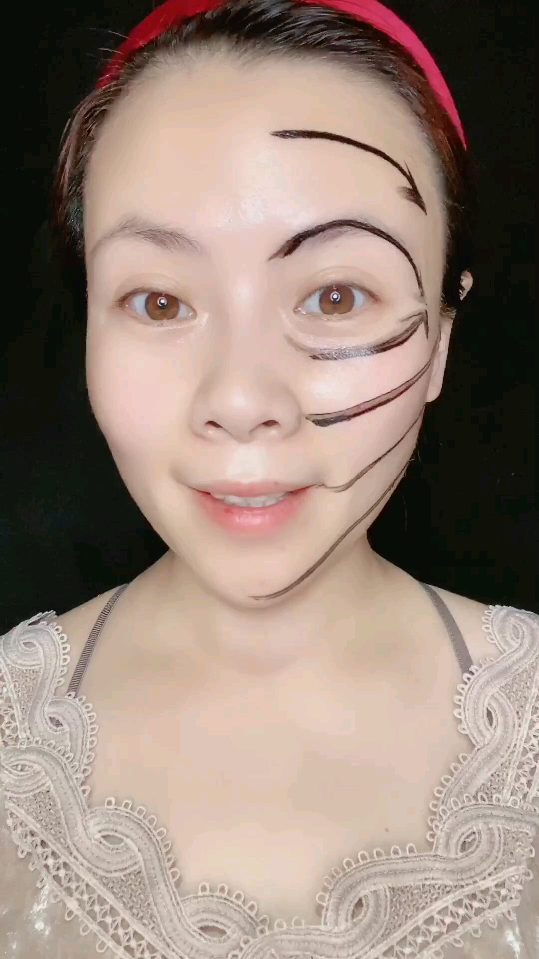 美容院学来的面部按摩六条线