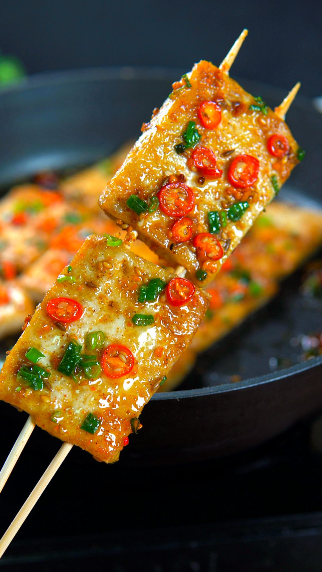 豆腐也能做出烧烤味,比羊肉串还好吃