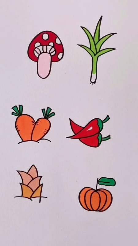 十秒教你画蔬菜简笔画数字简笔画又来了你还能说不会吗再不会是真的傻