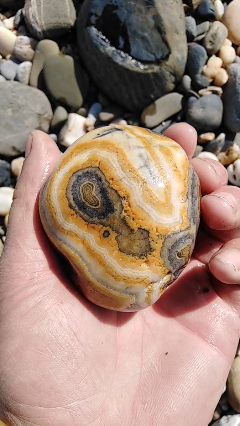 石头上的故事#漂亮小火爆石!